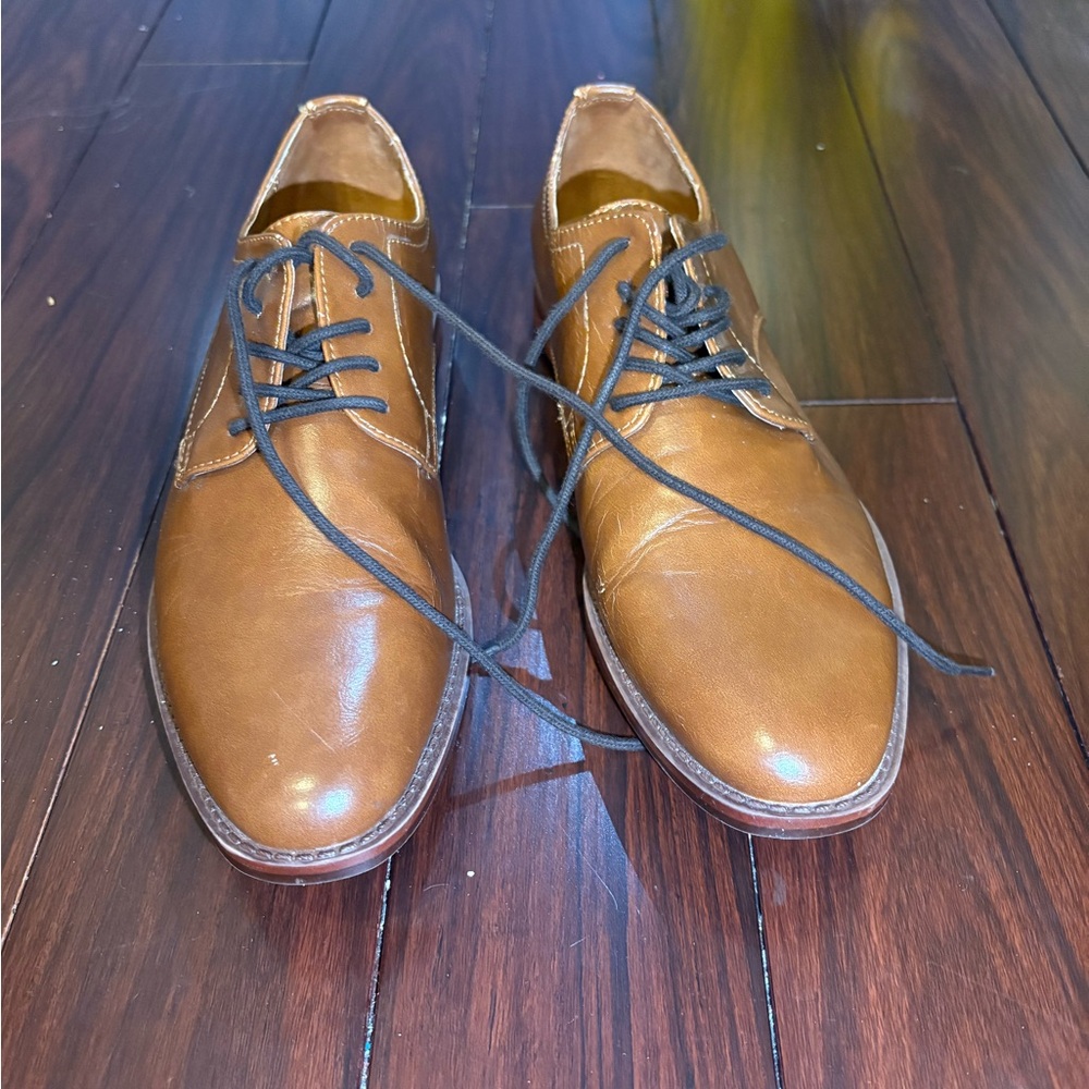 Men's Brown Leather Dress Shoes